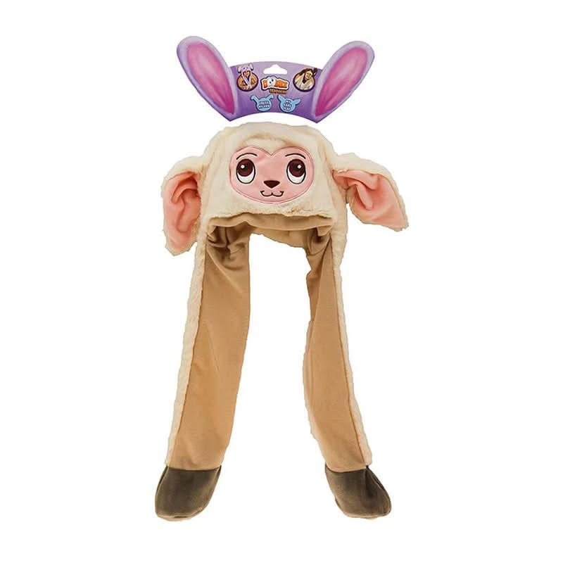 Children's Llama Flapper Hat Interactive Moving Ears Plush 50cm