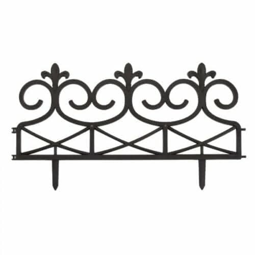 4 Pack Green Decorative Lawn Edging Garden Border Set 60cm