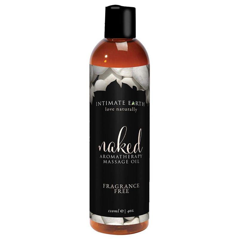 Intimate Earth Naked Massage Oil 4 oz | All-Natural Massage Oil
