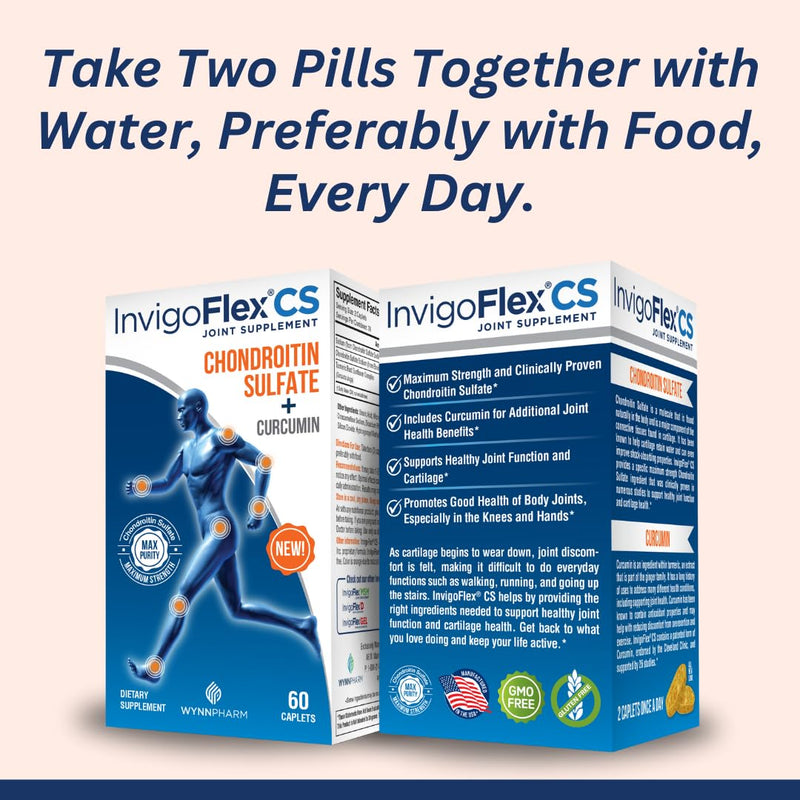 INVIGOFLEX® CS: Chondroitin Sulfate with Turmeric Curcumin – Premium Non-GMO Joint Supplement