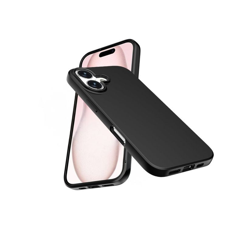 iPhone Black Silicone Gel Case