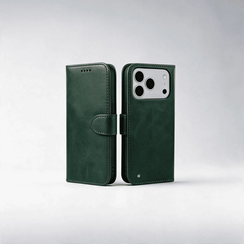 iPhone 18/17 Series Book Flip Case Leather Wallet