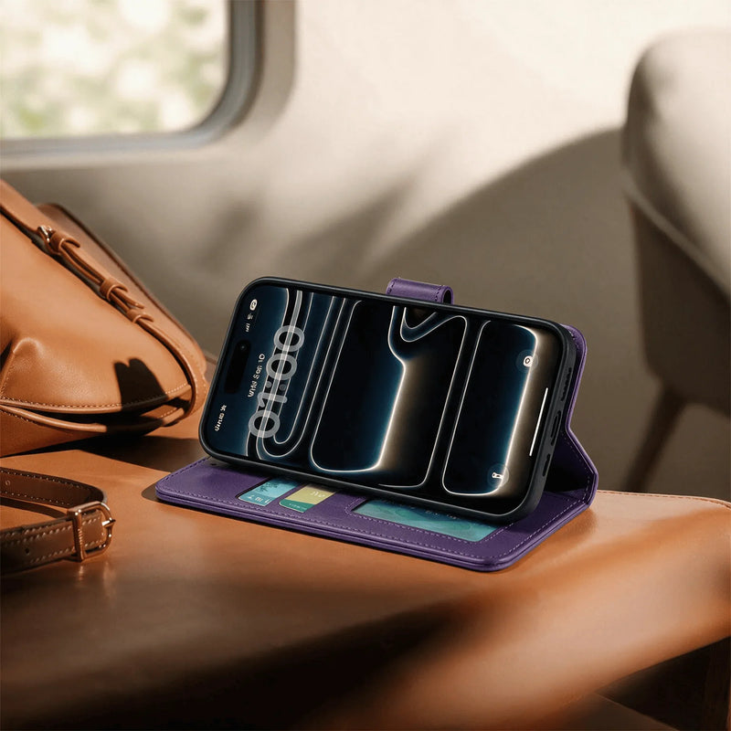 iPhone 18/17 Series Book Flip Case Leather Wallet