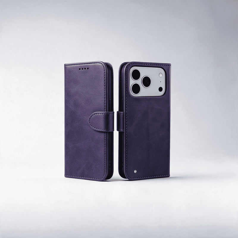 iPhone 18/17 Series Book Flip Case Leather Wallet