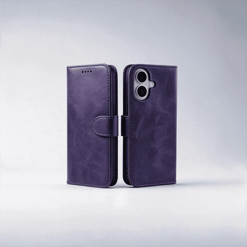 iPhone 18/17 Series Book Flip Case Leather Wallet