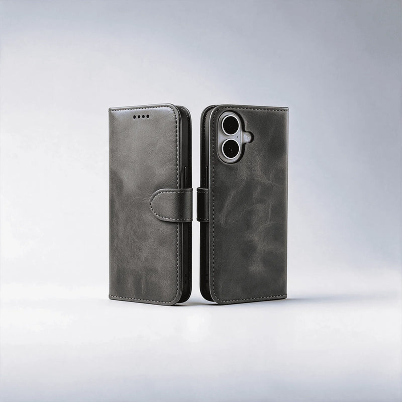 iPhone 18/17 Series Book Flip Case Leather Wallet