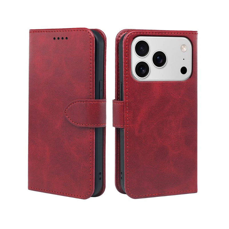 iPhone 18/17 Series Book Flip Case Leather Wallet