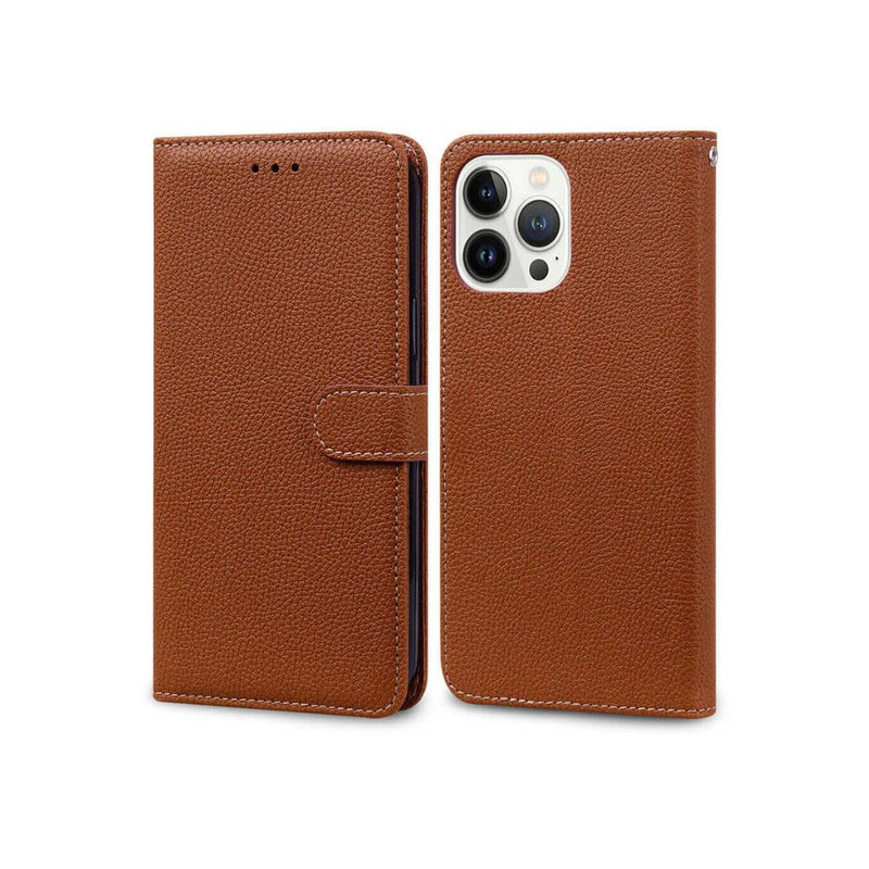 iPhone 14 Series Book Flip Case Leather Wallet