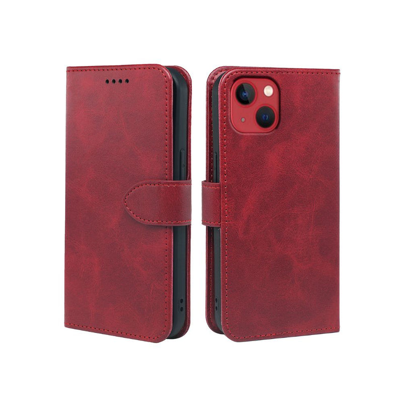 iPhone 14 Series Book Flip Case Leather Wallet