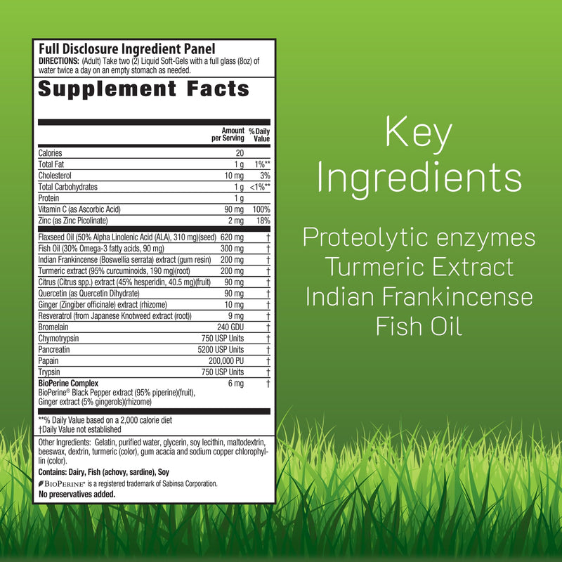 Irwin Naturals Inflamma-Less – 80 Softgels, Pack of 2 | Supports Comfort, Mobility & Flexibility