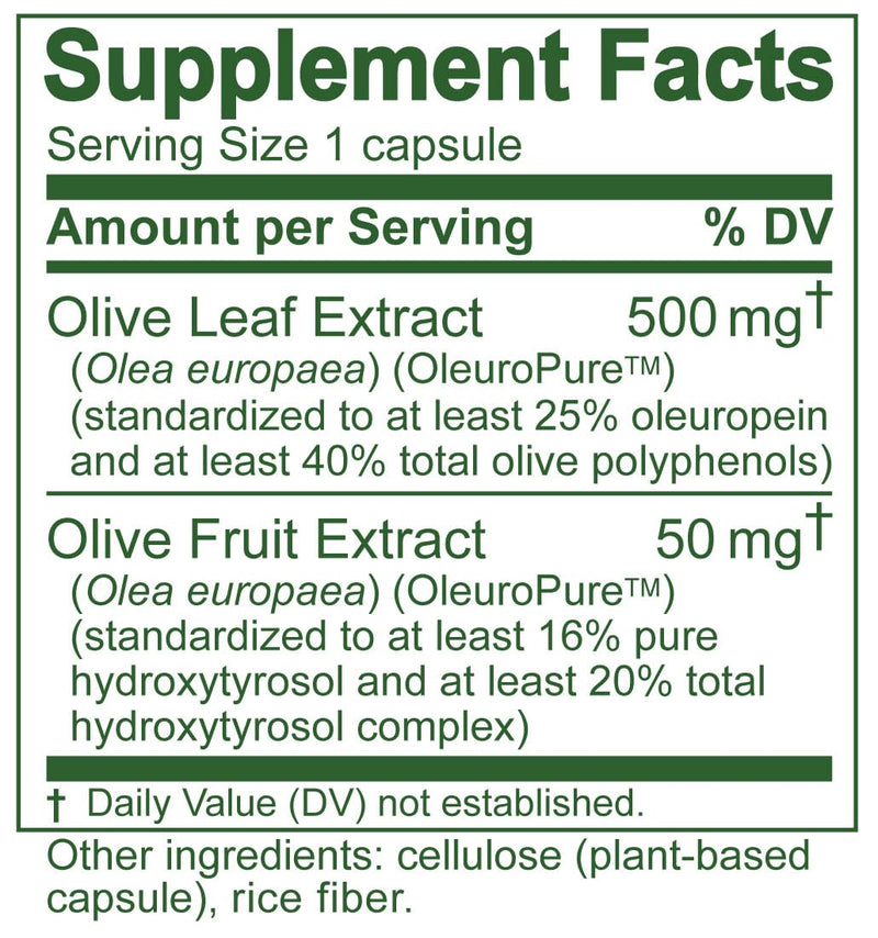 Island Nutrition Olive Leaf Extract Capsules – 25% Oleuropein, 40% Polyphenols, 20% Hydroxytyrosol Complex – 90 Capsules, Spain-Grown