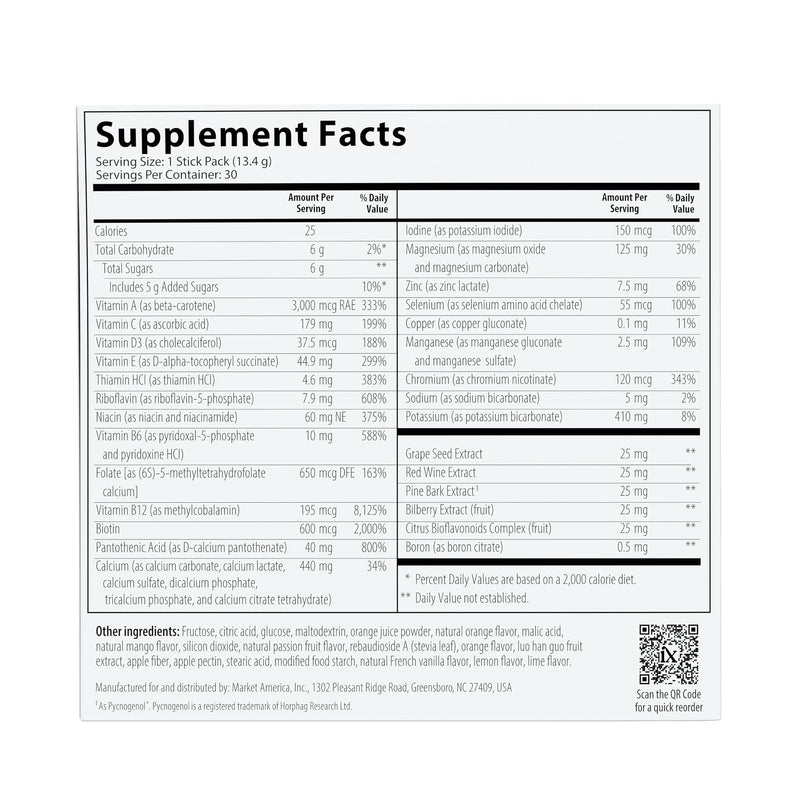 Isotonix Daily Essentials 4-in-1 Multivitamin Packets | Isotonic Delivery, Gluten Free, 30 Pack