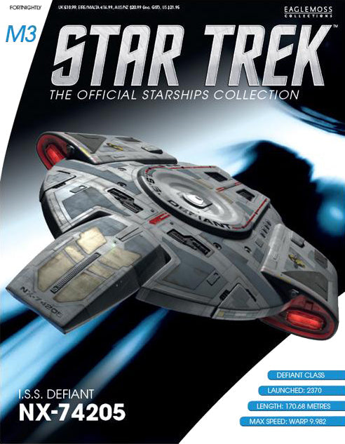 #04  I.S.S. Defiant NX-74205 (Mirror Issue M3) BONUS ISSUE Model Die Cast Ship (Eaglemoss / Star Trek)