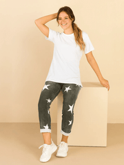 Italian Joggers Star Print - InStock