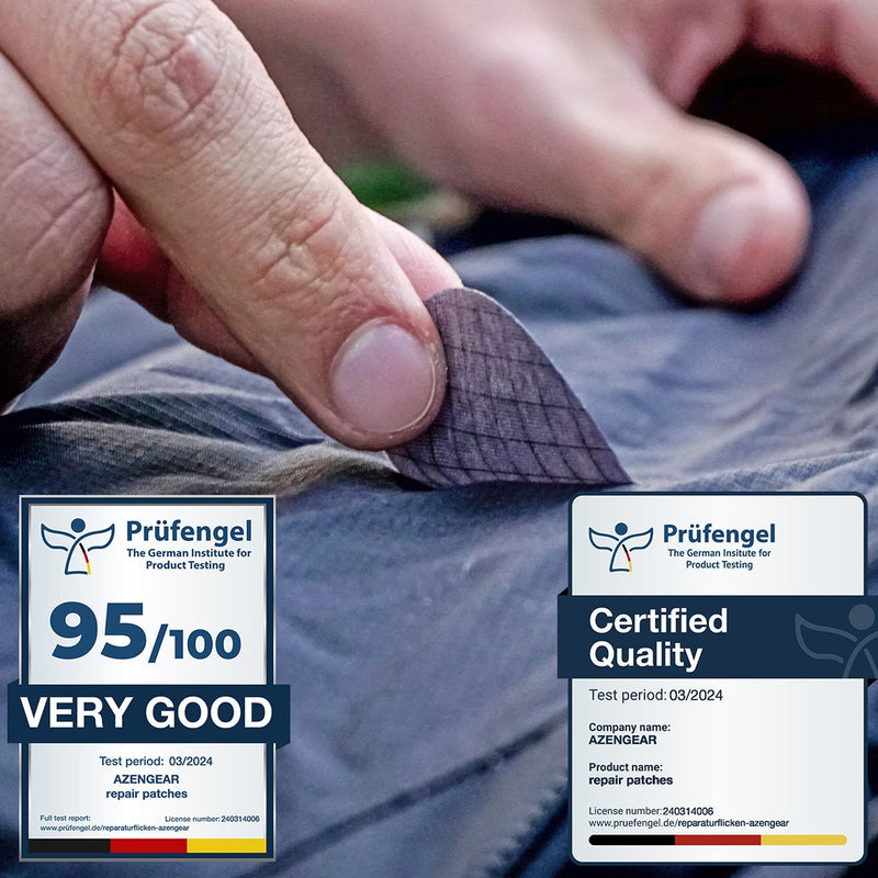 Repair Patches (30+ Colours) for Puffer Jackets, Tents, Upholstery - Stick On, Waterproof, Tear-Cold-Heat-Resistant