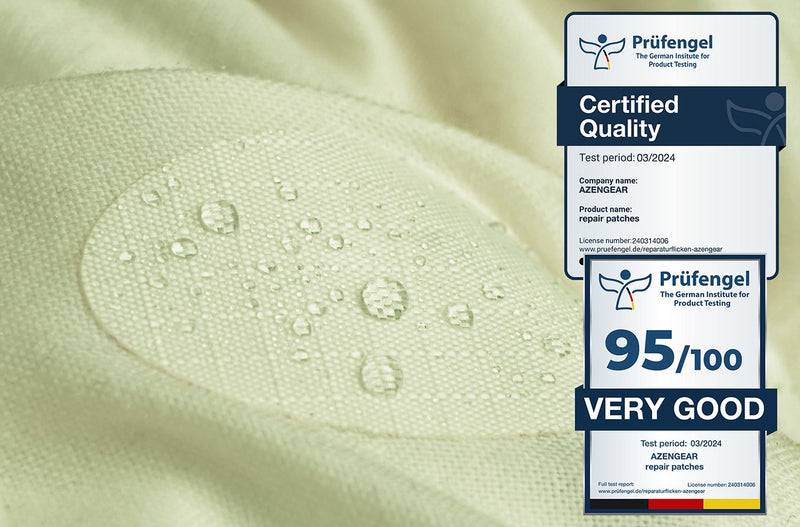 Repair Patches (30+ Colours) for Puffer Jackets, Tents, Upholstery - Stick On, Waterproof, Tear-Cold-Heat-Resistant