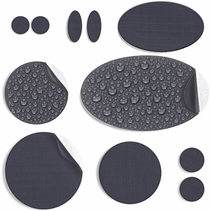 Repair Patches (30+ Colours) for Puffer Jackets, Tents, Upholstery - Stick On, Waterproof, Tear-Cold-Heat-Resistant