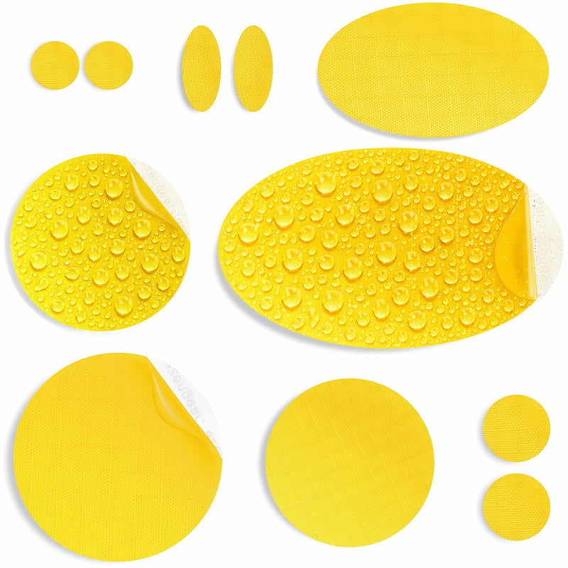 Repair Patches (30+ Colours) for Puffer Jackets, Tents, Upholstery - Stick On, Waterproof, Tear-Cold-Heat-Resistant