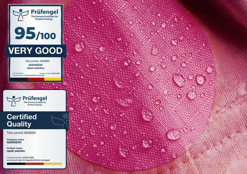 Repair Patches (30+ Colours) for Puffer Jackets, Tents, Upholstery - Stick On, Waterproof, Tear-Cold-Heat-Resistant