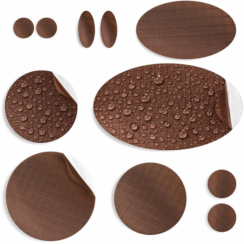 Repair Patches (30+ Colours) for Puffer Jackets, Tents, Upholstery - Stick On, Waterproof, Tear-Cold-Heat-Resistant