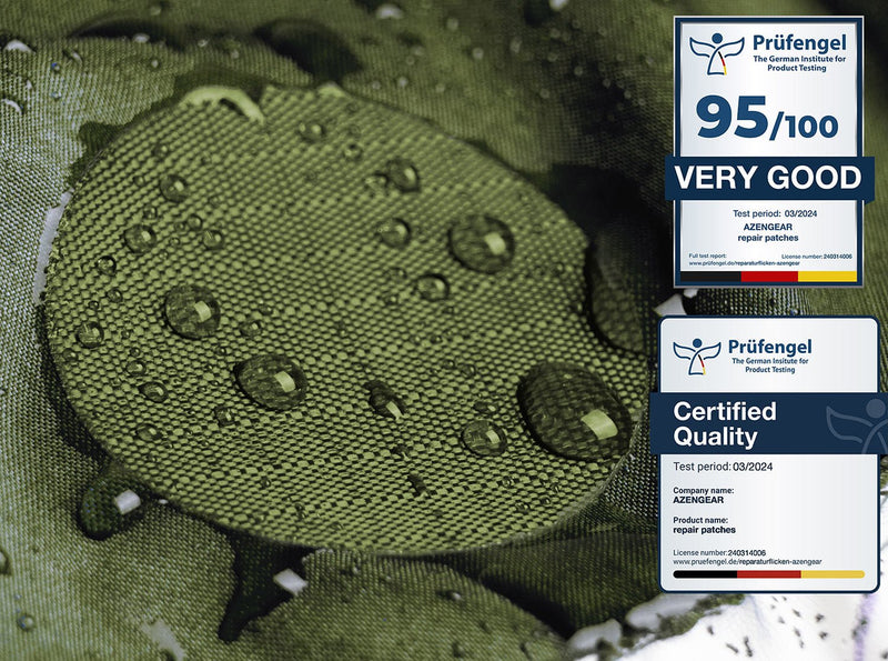 Repair Patches (30+ Colours) for Puffer Jackets, Tents, Upholstery - Stick On, Waterproof, Tear-Cold-Heat-Resistant