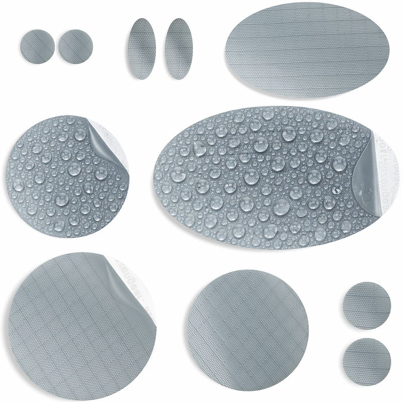 Repair Patches (30+ Colours) for Puffer Jackets, Tents, Upholstery - Stick On, Waterproof, Tear-Cold-Heat-Resistant
