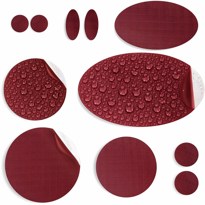 Repair Patches (30+ Colours) for Puffer Jackets, Tents, Upholstery - Stick On, Waterproof, Tear-Cold-Heat-Resistant