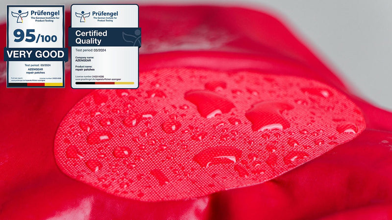 Repair Patches (30+ Colours) for Puffer Jackets, Tents, Upholstery - Stick On, Waterproof, Tear-Cold-Heat-Resistant