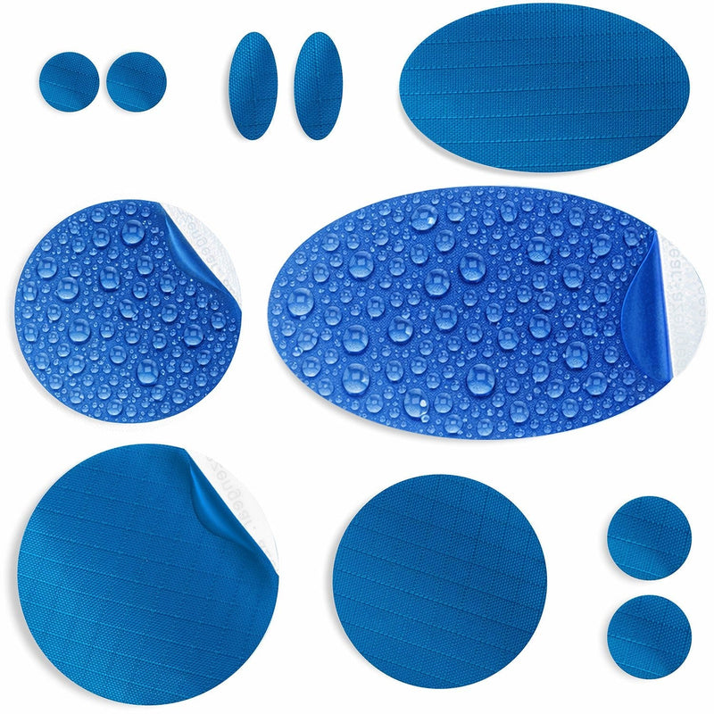 Repair Patches (30+ Colours) for Puffer Jackets, Tents, Upholstery - Stick On, Waterproof, Tear-Cold-Heat-Resistant