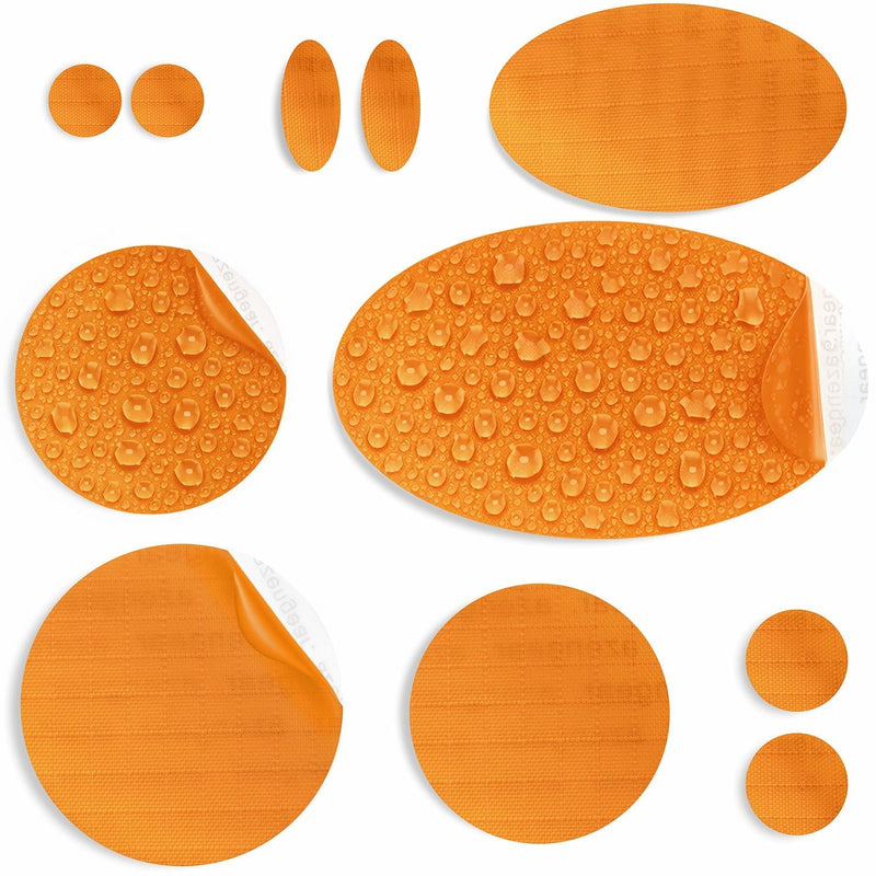 Repair Patches (30+ Colours) for Puffer Jackets, Tents, Upholstery - Stick On, Waterproof, Tear-Cold-Heat-Resistant