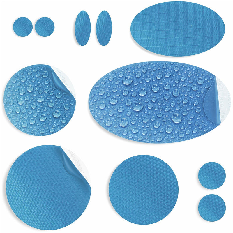 Repair Patches (30+ Colours) for Puffer Jackets, Tents, Upholstery - Stick On, Waterproof, Tear-Cold-Heat-Resistant