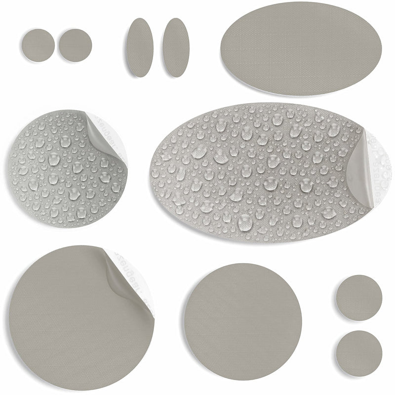 Repair Patches (30+ Colours) for Puffer Jackets, Tents, Upholstery - Stick On, Waterproof, Tear-Cold-Heat-Resistant