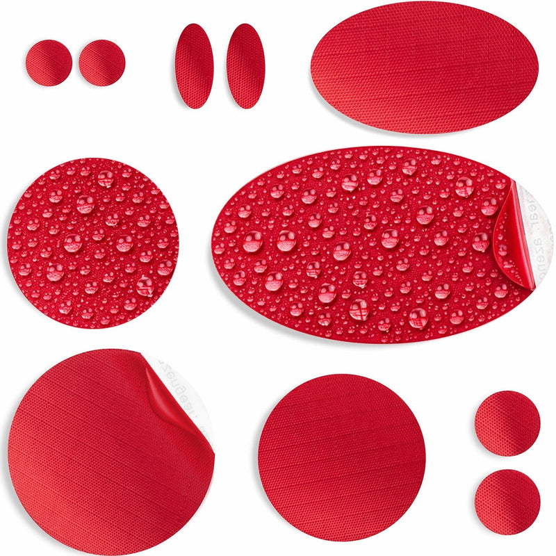 Repair Patches (30+ Colours) for Puffer Jackets, Tents, Upholstery - Stick On, Waterproof, Tear-Cold-Heat-Resistant