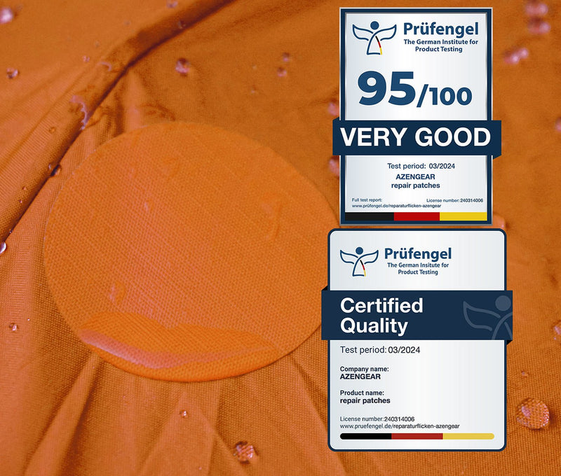 Repair Patches (30+ Colours) for Puffer Jackets, Tents, Upholstery - Stick On, Waterproof, Tear-Cold-Heat-Resistant