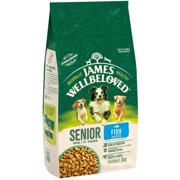 James Wellbeloved Senior Fish & Rice Dry Dog Food 15kg