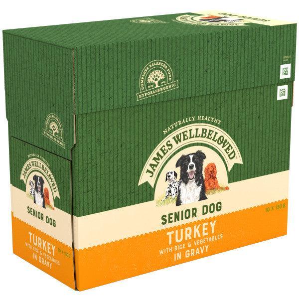 James Wellbeloved  Dog Senior Turkey Grvy Pch 4x10x150g