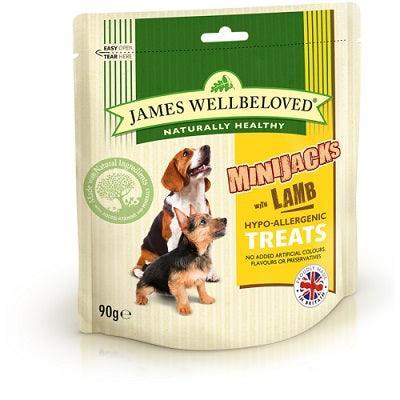 James Wellbeloved MiniJacks Lamb Dog Treats 90g