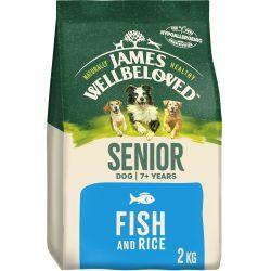 James Wellbeloved Senior Fish & Rice Dry Dog Food 2kg