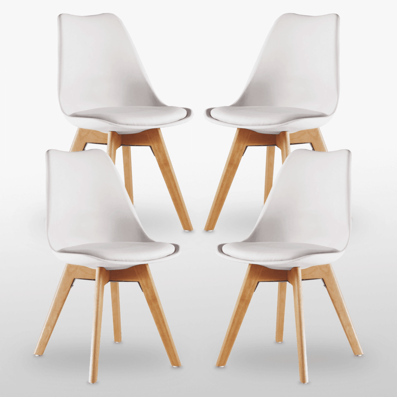Jamie Halo Round Dining Table Set with 4 Chairs