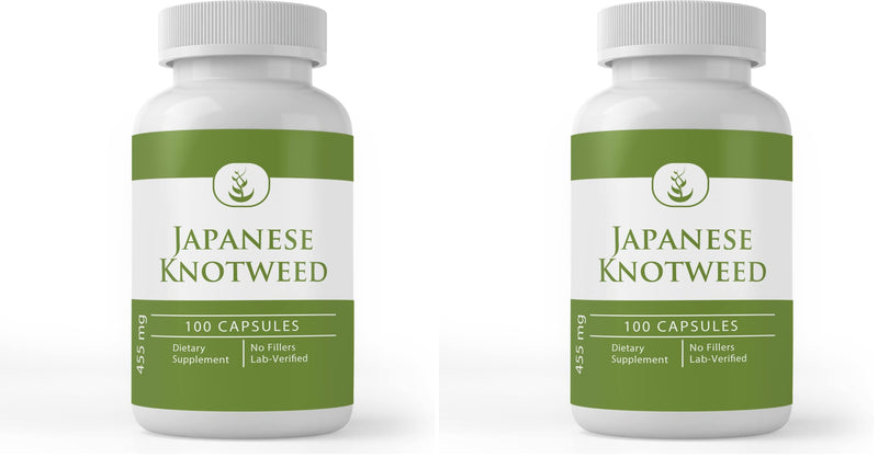 Pure Original Japanese Knotweed Capsules – 100 Count, Pack of 2 | Lab Verified, No Additives