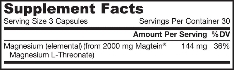 MagMind Magnesium L-Threonate (3 Pack) – 90 Capsules | Jarrow Formulas