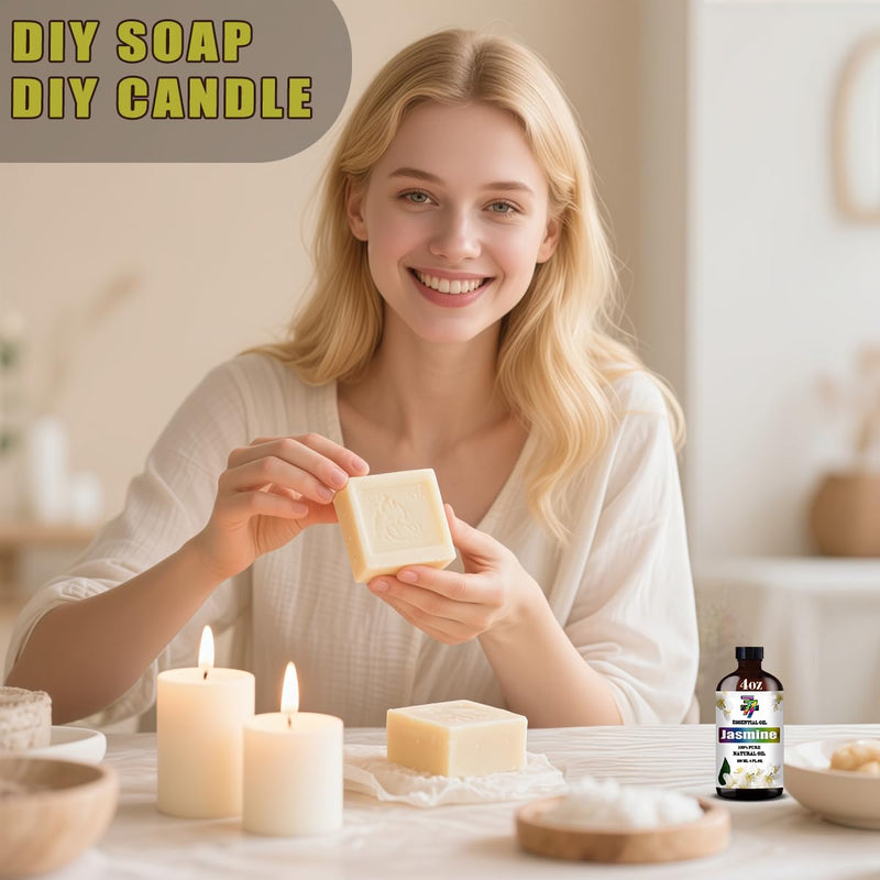 Jasmine Essential Oil 4 oz (120 ml) – Aromatherapy & DIY Fragrances