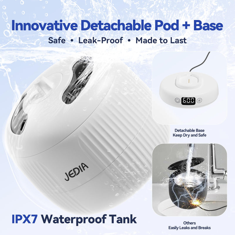 2025 JEDIA Ultrasonic Retainer Cleaner – 45kHz, 180ml, 4 Modes
