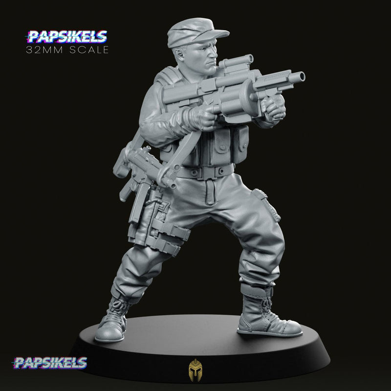 Jefry Tann Grenade Launcher Miniature Sci-Fi Soldier Hero