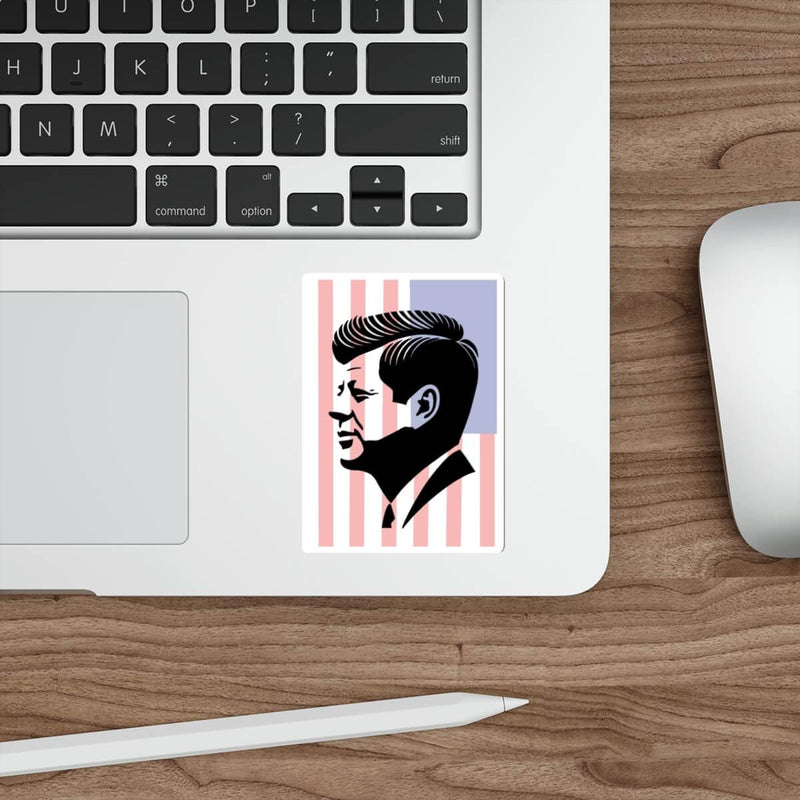 JFK Sticker – Minimalist Kennedy Vinyl Decal