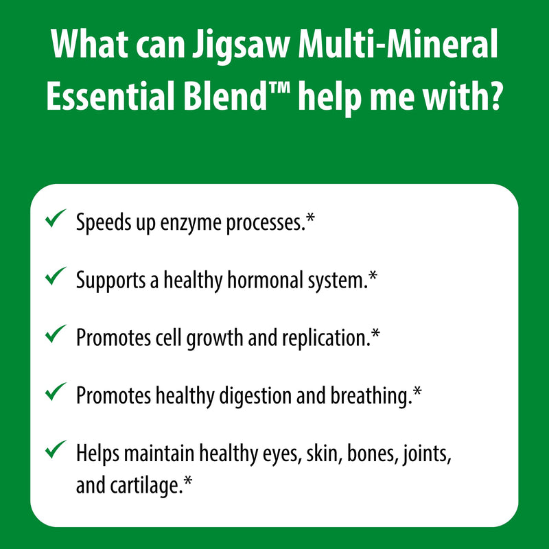 Jigsaw Health Multi-Mineral Essential Blend – 90 Capsules | 90 Servings