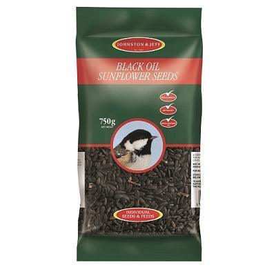 Johnson and Jeff Black Oil Sunflower Seeds 750g - Case of 12