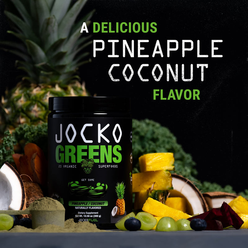 Jocko Fuel Daily Greens Powder – Premium Organic Greens with Probiotics (30 Servings)