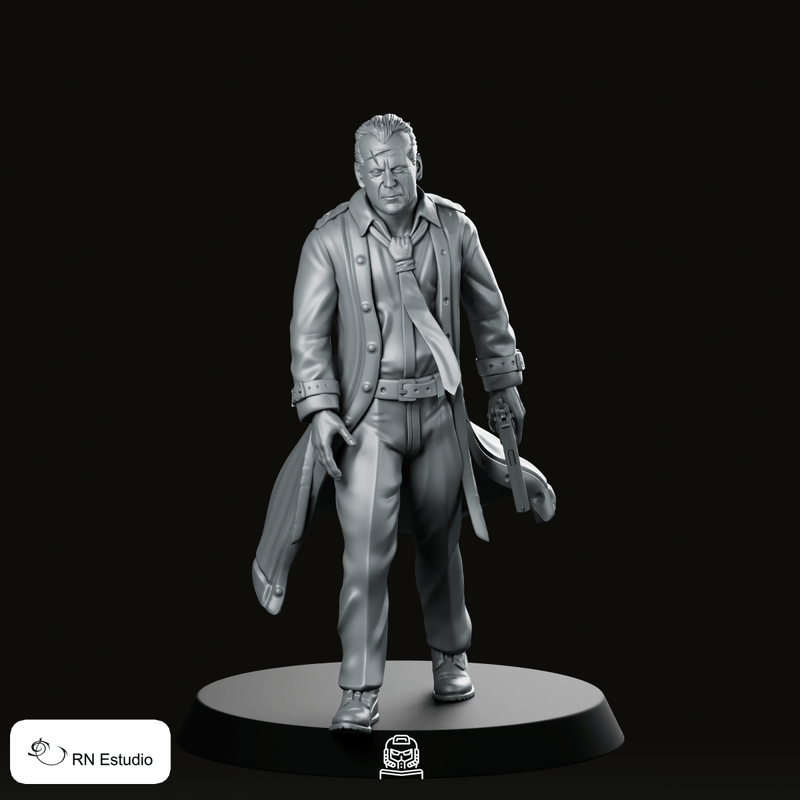 John Hartigan Sin City Miniature Noir Detective Gunslinger
