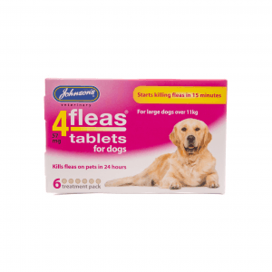 Johnsons 4Fleas Tabs Dog >11kg 6x6